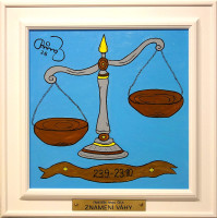 František R. Čech - Znamení Váhy - originál 